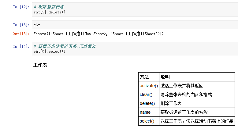 Xlwings 的 sheet 操作简单用法小结