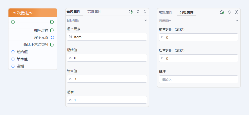 For次数循环