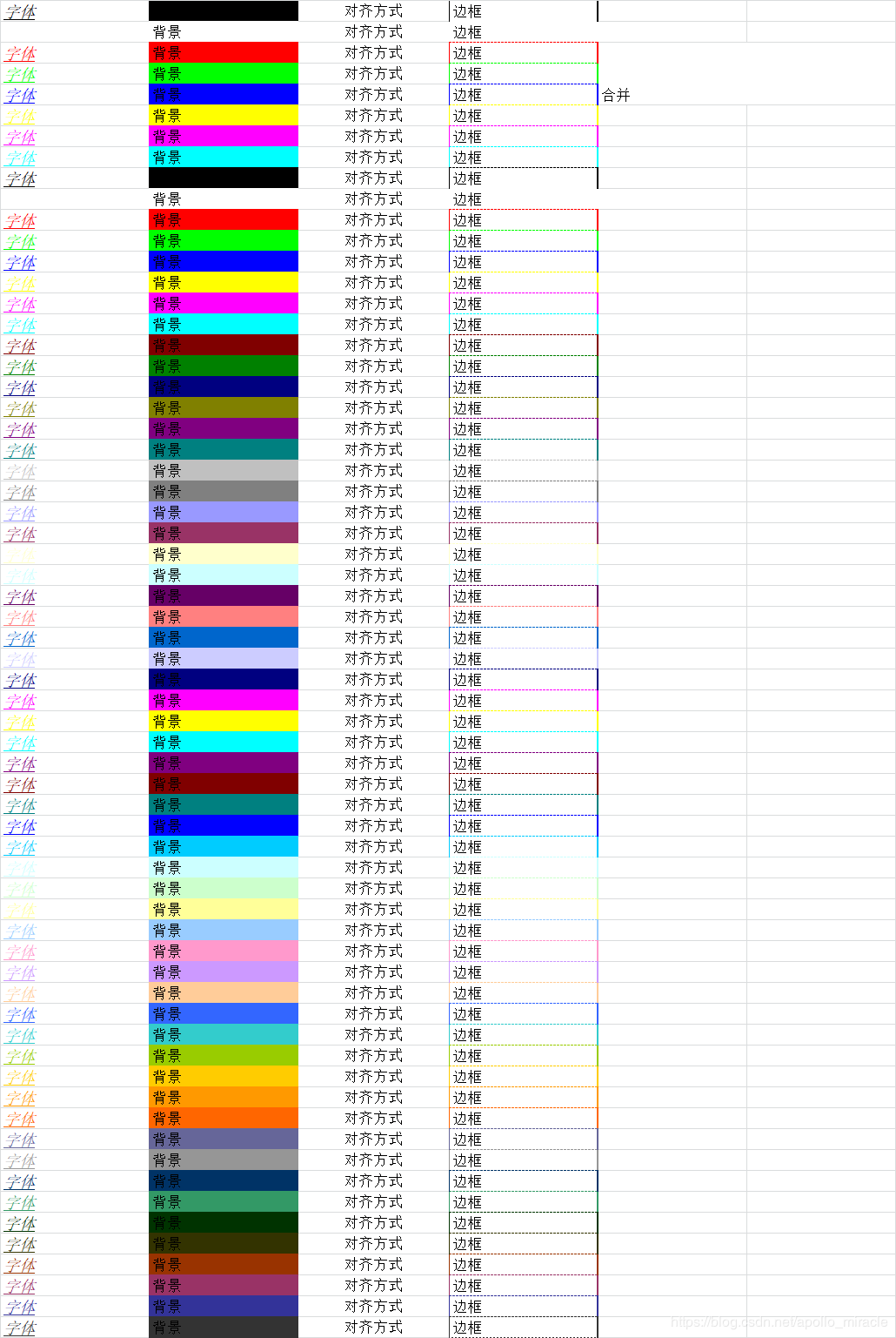 python3-xlwt-Excel 格式设置