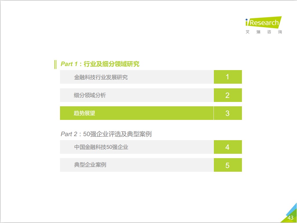 艾瑞《曙光 - 2020 年中国金融科技行业发展研究报告》已经发布（50 强企业榜单，艺赛旗位列其中）